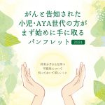 資料提供：がんと告知された小児・AYA世代の方がまず始めに手に取るパンフレット2024