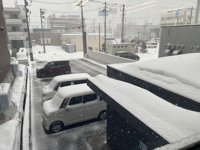 大雪の朝＠札幌