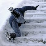 転倒→打撲の患者さんが急増しています。外出や出勤の際には注意してくださいね。