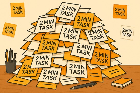 まずは５分、と決めてから取り組む