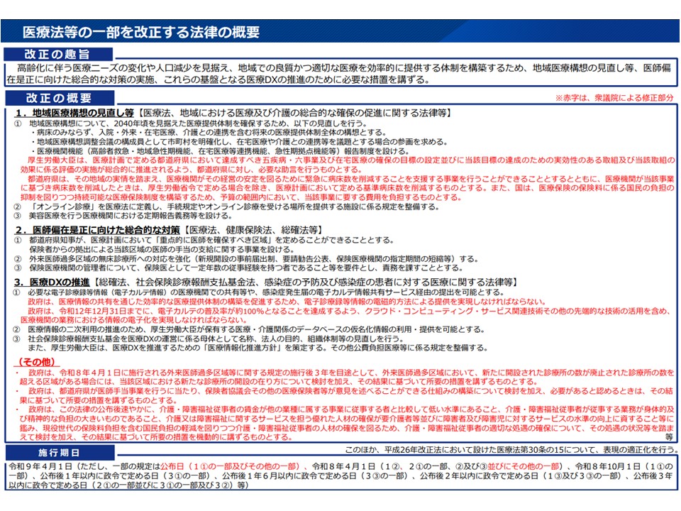 医師の養成と偏在対策について考える