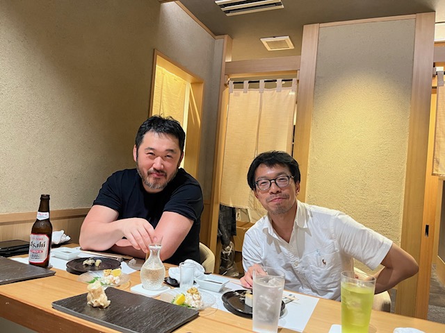 当院で勤務してくれていた先生が学会のため札幌に。情報交換・・・